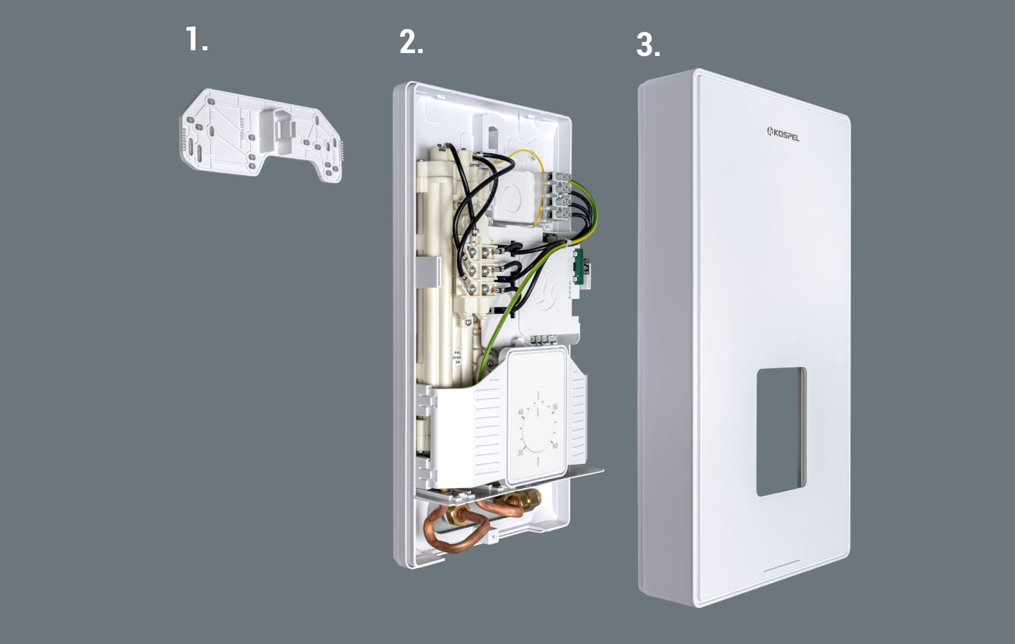 Installation Kospel PPE4.B mit Universalplatte