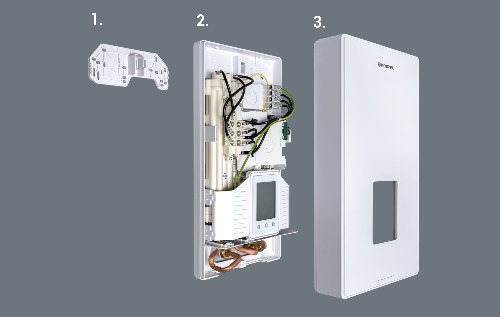 Installation Kospel PPE4.B mit Universalplatte